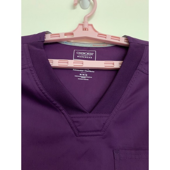 Cherokee Workwear Revolution Tech Men's V-Neck Scrub Top Size Medium WW760AB - Picture 7 of 13